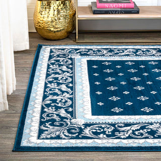 Luanza Acanthus French Border Area Rug