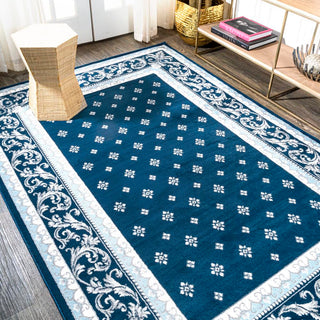 Luanza Acanthus French Border Area Rug