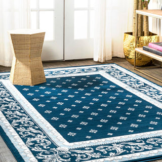 Luanza Acanthus French Border Area Rug