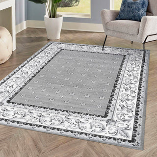 Luanza Acanthus French Border Area Rug