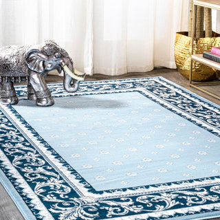 Luanza Acanthus French Border Area Rug