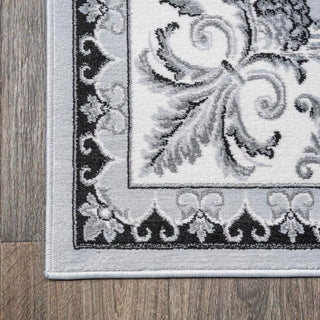 Luanza Acanthus French Border Area Rug