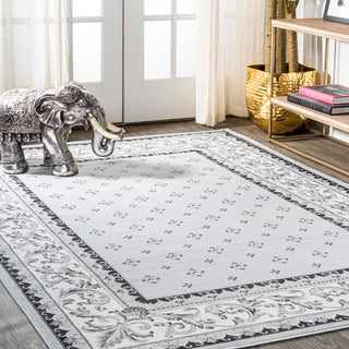 Luanza Acanthus French Border Area Rug