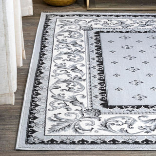 Luanza Acanthus French Border Area Rug