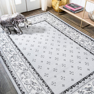 Luanza Acanthus French Border Area Rug