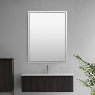 Enchanting Rectangular Frameless Anti-Fog Aluminum Front/Back-lit Tri-color LED Bathroom Vanity Mirror with Smart Touch Control