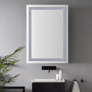 Spotless Rectangular Frameless Anti-Fog Aluminum Front-lit Tri-color LED Bathroom Vanity Mirror with Smart Touch Control