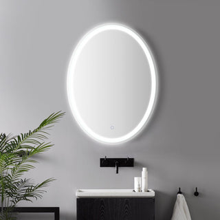 Smarmy 27" Round Frameless Anti-Fog Vanity Mirror