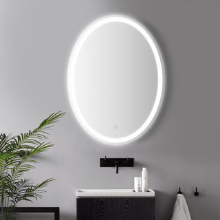 Smarmy 27" Round Frameless Anti-Fog Vanity Mirror