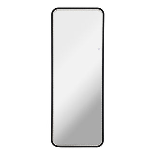 Accent Crystal Lining Rectangle Metal Framed Antifog Front-Lit Tri-Color Wall Or Floor Full-Length Mirror with Smart Touch