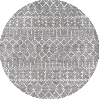 Kolkata Moroccan HYPE Boho Vintage Area Rug Gray/Ivory