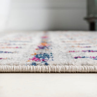 Kolkata Moroccan HYPE Boho Vintage Area Rug Cream/Multi