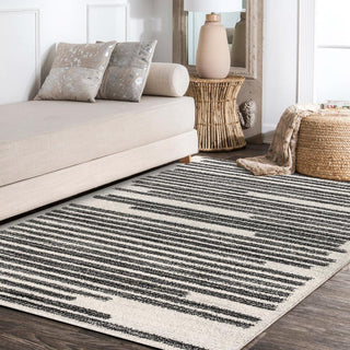 Brunei Khalil Modern Berber Stripe Area Rug