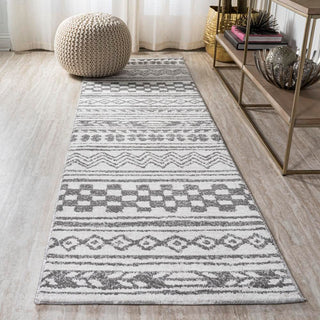 Chamaeleon Imlil Tribal Geometric Stripe Area Rug