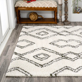 Porirua Deia Moroccan Style Diamond Area Rug