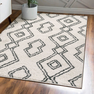 Porirua Deia Moroccan Style Diamond Area Rug