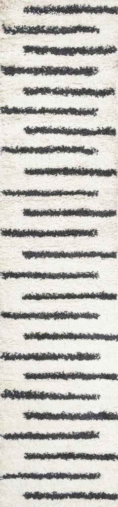 New Alaro Berber Stripe Shag Area Rug