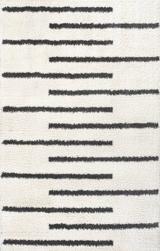 New Alaro Berber Stripe Shag Area Rug