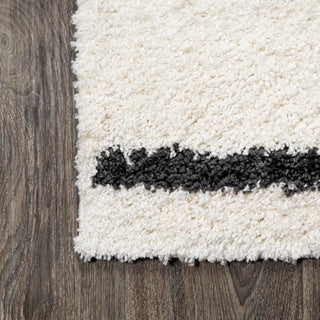 New Alaro Berber Stripe Shag Area Rug