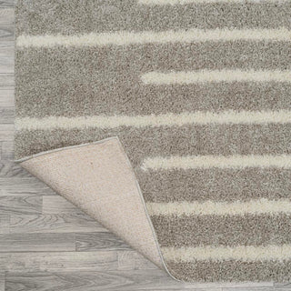 New Alaro Berber Stripe Shag Area Rug