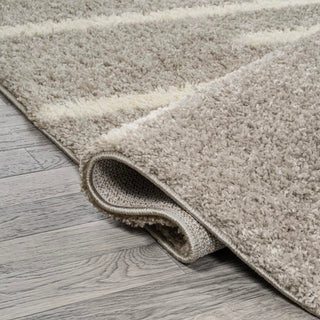 New Alaro Berber Stripe Shag Area Rug