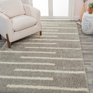 New Alaro Berber Stripe Shag Area Rug