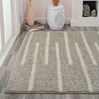 New Alaro Berber Stripe Shag Area Rug