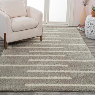 New Alaro Berber Stripe Shag Area Rug