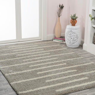 New Alaro Berber Stripe Shag Area Rug