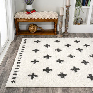 Rotorua Cristo Berber Geometric Shag Area Rug