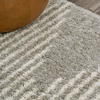 Hastings Elm Diamond Stripe Geometric Area Rug