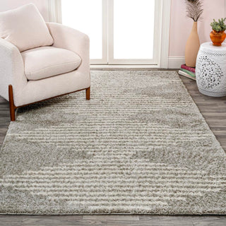 Hastings Elm Diamond Stripe Geometric Area Rug