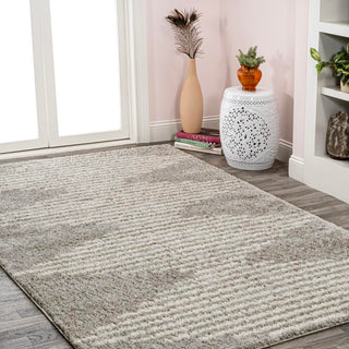 Hastings Elm Diamond Stripe Geometric Area Rug