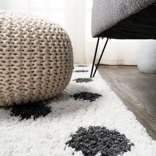 Gisborne Pere Modern Dot Shag Area Rug