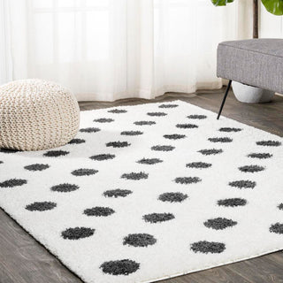 Gisborne Pere Modern Dot Shag Area Rug