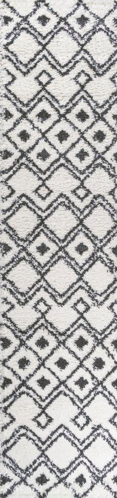 Conde Caimari Moroccan Diamond Shag Area Rug