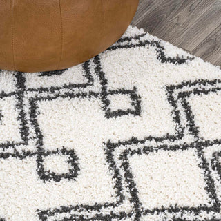 Conde Caimari Moroccan Diamond Shag Area Rug