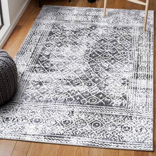 Katwe Iften Moroccan Geometric Distressed Area Rug