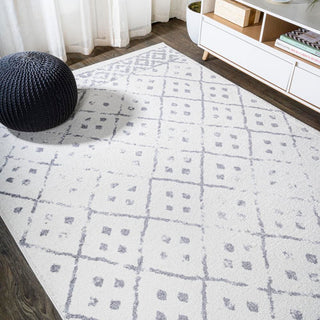 Plumtree Juba Moroccan Geometric Diamond Area Rug