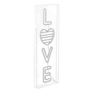 GLOWTRONIX LOVE Contemporary Glam Acrylic Box USB Operated LED Neon Light