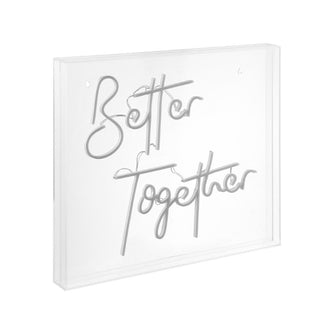 Cheers Together Contemporary Glam Acrylic Box USB Operated LED Neon Light