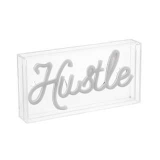 American  Hustle Contemporary Glam Acrylic Box USB Operated LED Neon Light