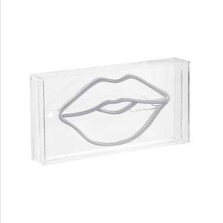 Sign  FOR Lips Contemporary Glam Acrylic Box USB Operated LED Neon Light