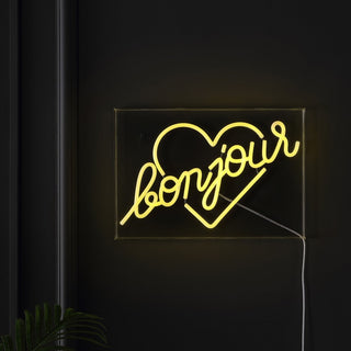 Buy Bonjour Heart Contemporary Glam Acrylic Box USB Operated LED Neon Light