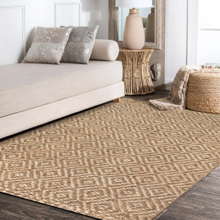 Falster Hira Hand Woven Diamond Area Rug