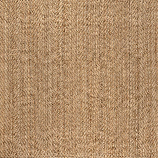 Lolland Hand Woven Herringbone Chunky Jute Area Rug