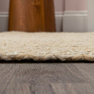 Lolland Hand Woven Herringbone Chunky Jute Area Rug