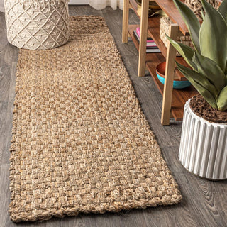 Malinn Hand Woven Boucle Chunky Jute Area Rug