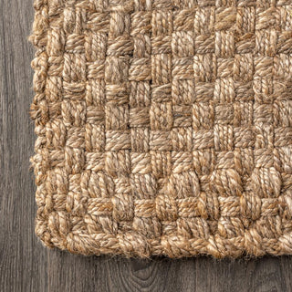 Malinn Hand Woven Boucle Chunky Jute Area Rug