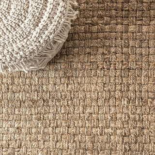 Malinn Hand Woven Boucle Chunky Jute Area Rug